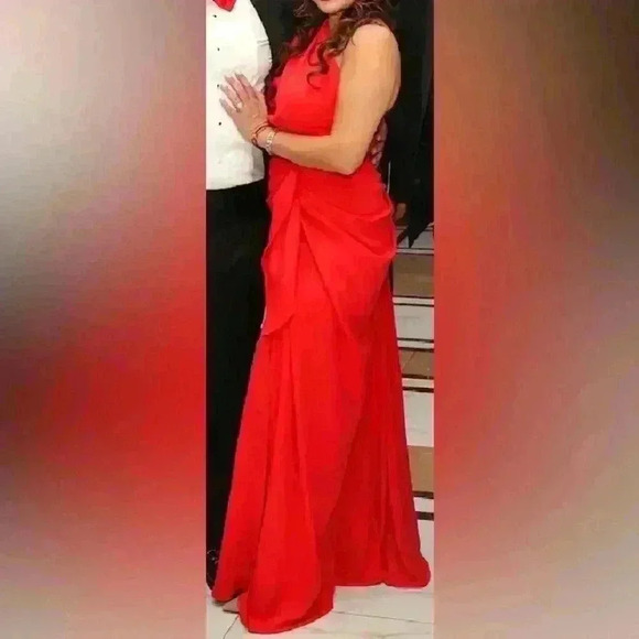 Beautiful elegant Designer Rhea Costa evening dress - red - Picture 2 of 2